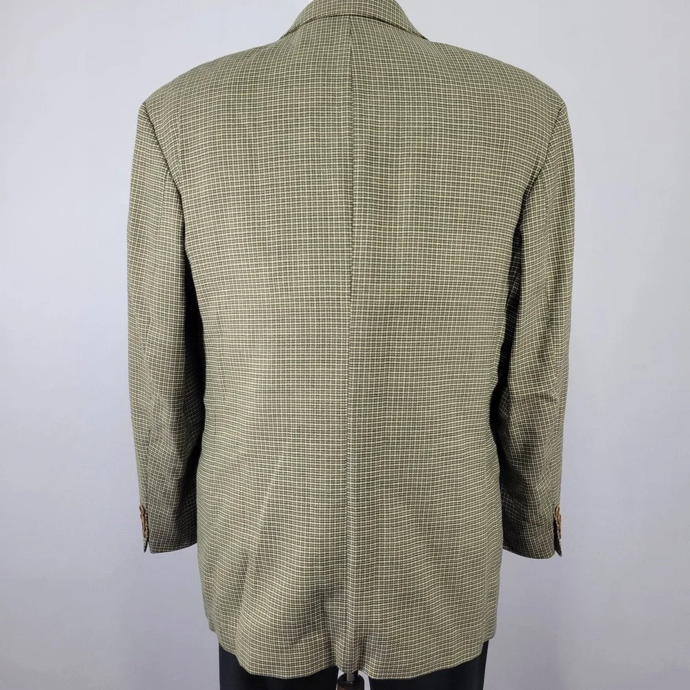 VTG Hugo Boss Apollon Men's Sport Coat Blazer Two Button Beige‎ Wool Size 44R